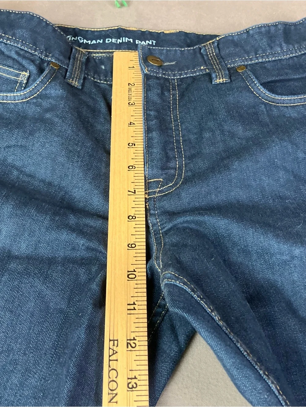 Toad & Co. Wingman Denim Jeans Lean Fit Pants Men’s Size 33x34 Dark Blue